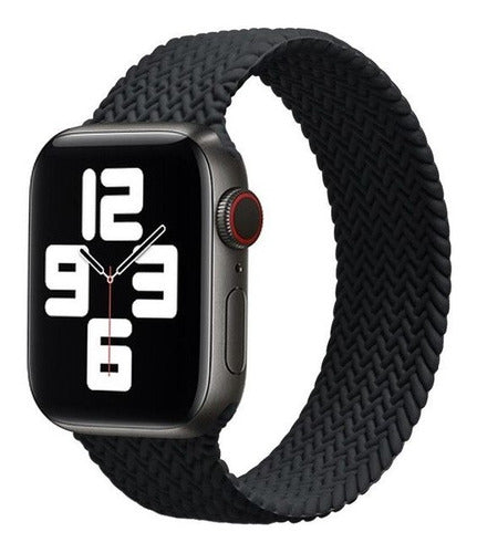 Correa para Apple Watch 44/42 40/38 Silicona Tipo Trenzada Pulso