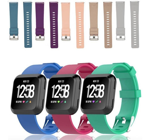 Para Fitbit Versa 2 / Fitbit Versa / Fitbit Versa Lite Correa de reloj de  silicona de color