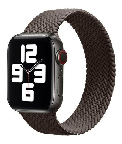 Correa para Apple Watch 44/42 40/38 Silicona Tipo Trenzada Pulso