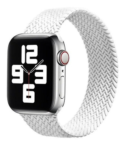 Correa para Apple Watch 44/42 40/38 Silicona Tipo Trenzada Pulso